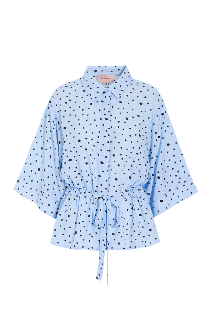 HUNKØN Kris Shirt Skjorter Blue