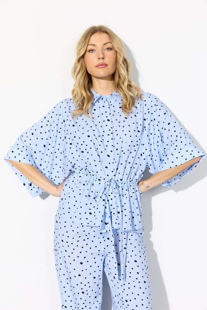 HUNKØN Kris Shirt Skjorter Blue