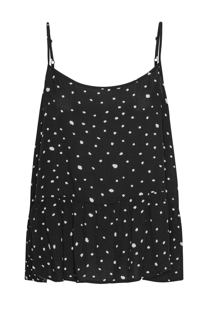 HUNKØN Kris Top Toppe Black w/White dots