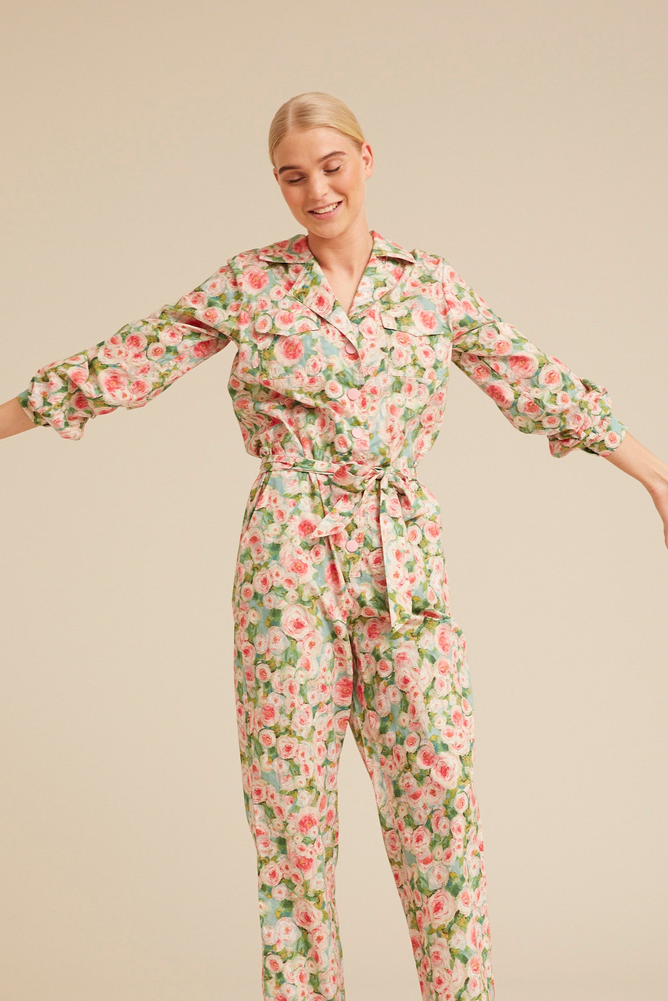 HUNKØN Laura Jumpsuit Flyverdragter Floral