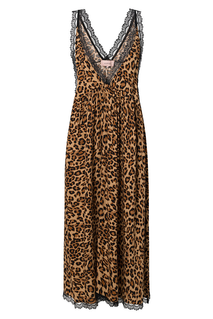 HUNKØN Lee Oversized Dress Kjoler Leopard