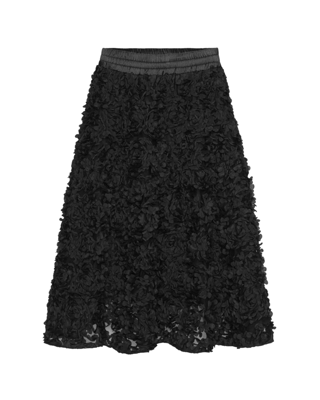 HUNKØN Leia A-Line skirt Nederdele Black