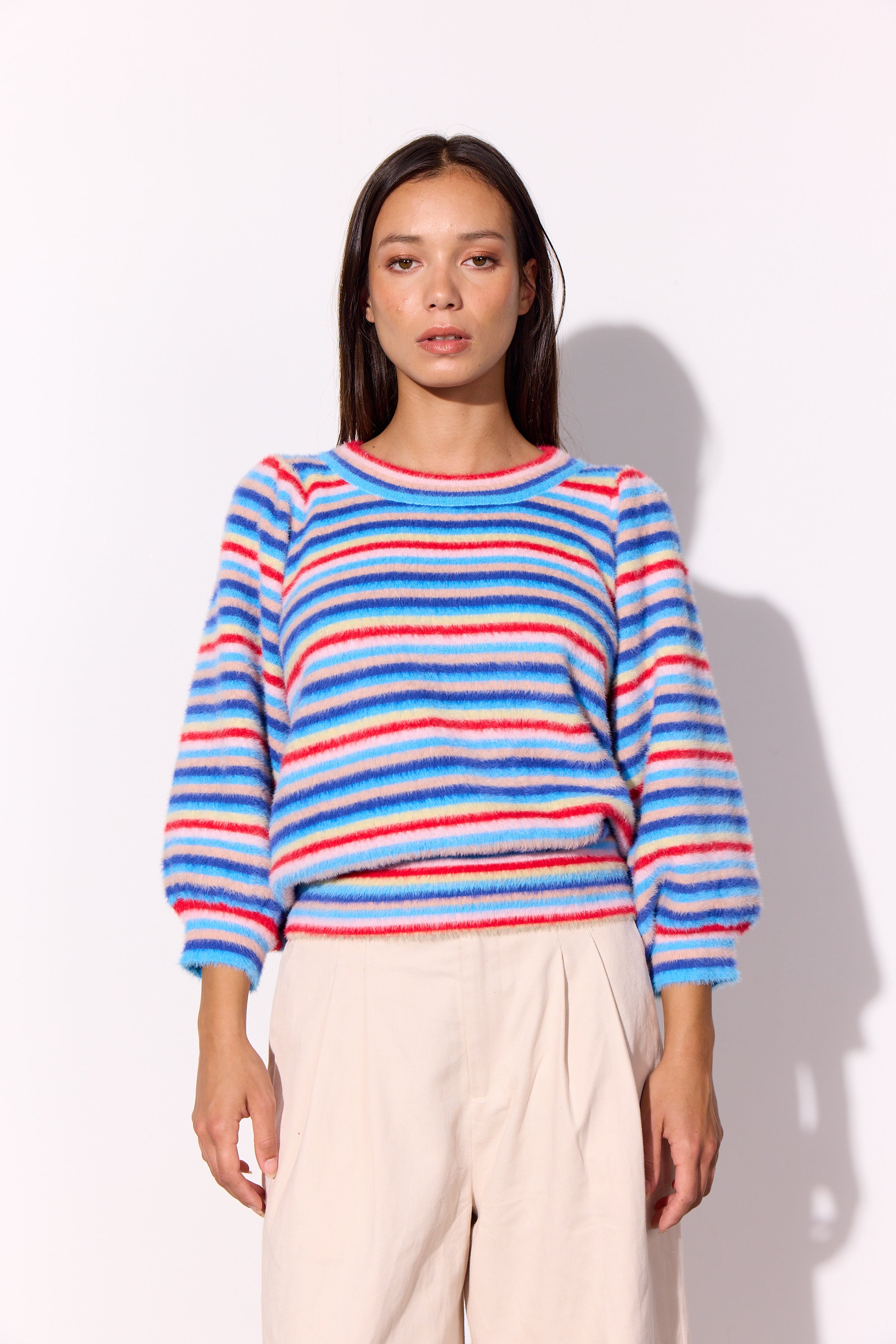 HUNKØN Lilou Blouse Bluser Multi striped