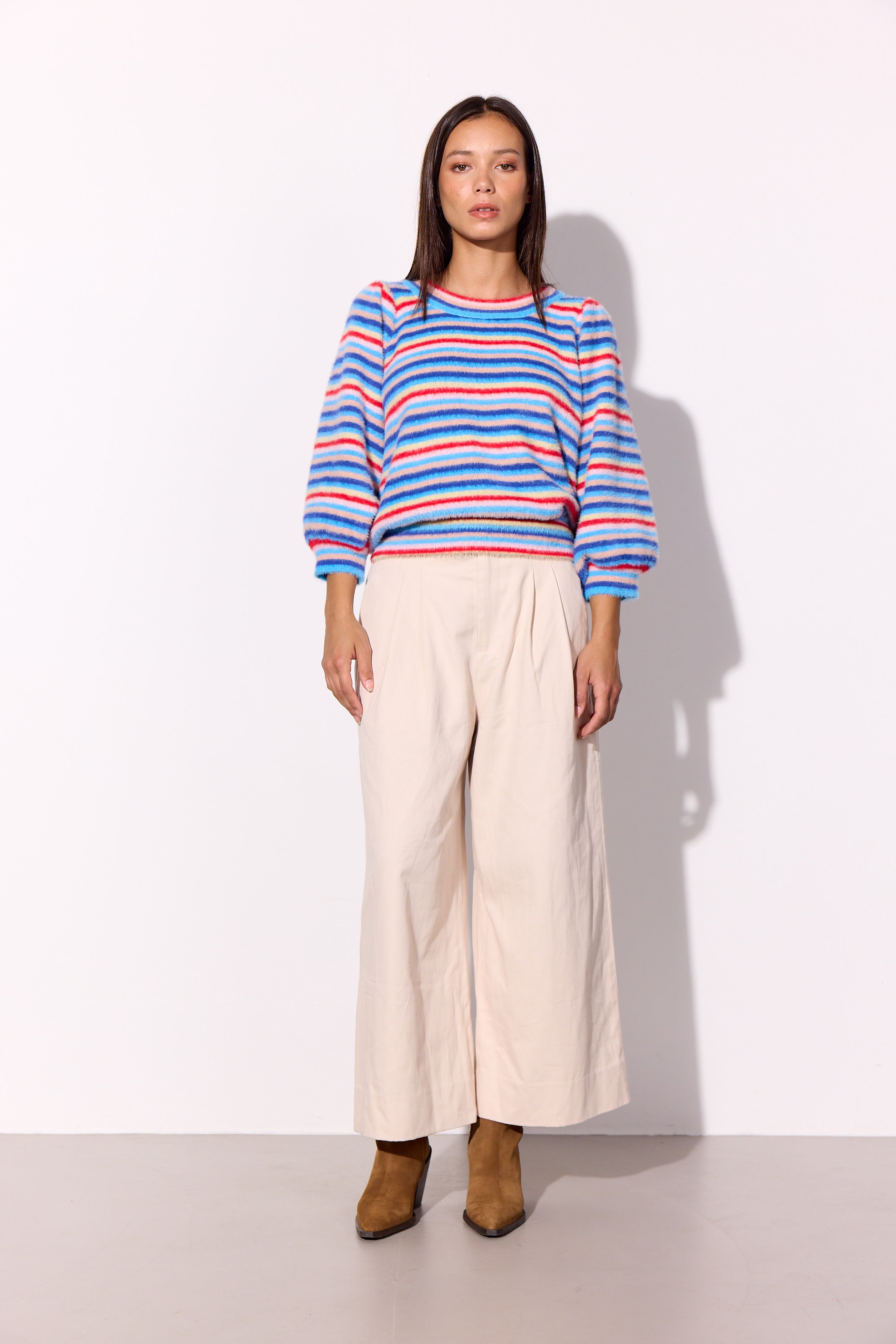 HUNKØN Lilou Blouse Bluser Multi striped