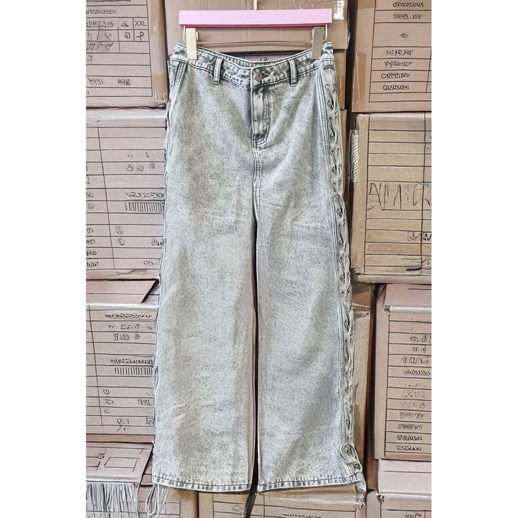 HUNKØN Line Jeans Bukser Green