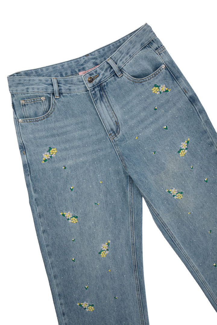 HUNKØN Lou Jeans Bukser Light Denim