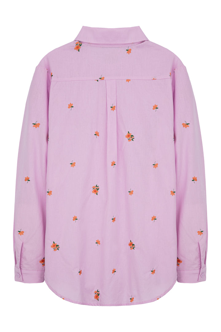 HUNKØN Louise Shirt Skjorter Lavender floral