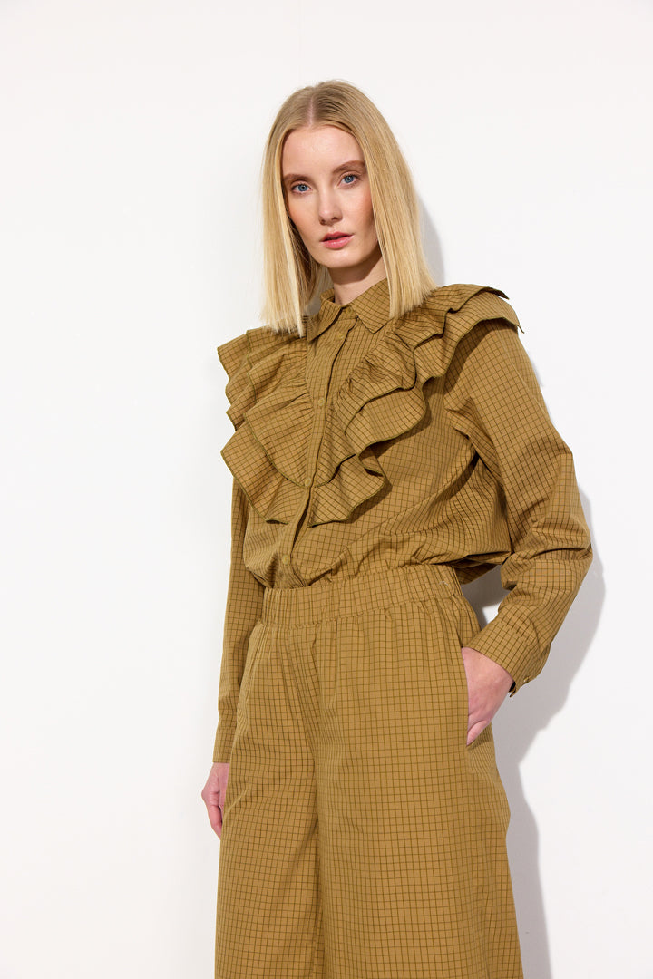 HUNKØN Luca Shirt Skjorter Brown