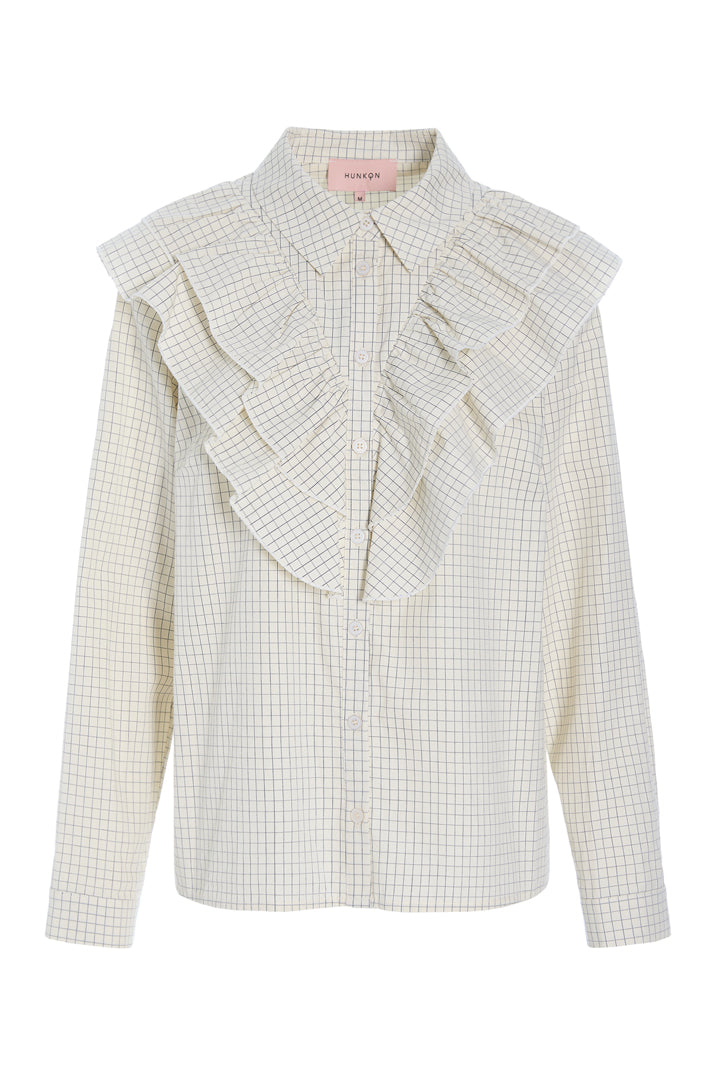 HUNKØN Luca Shirt Skjorter Cream