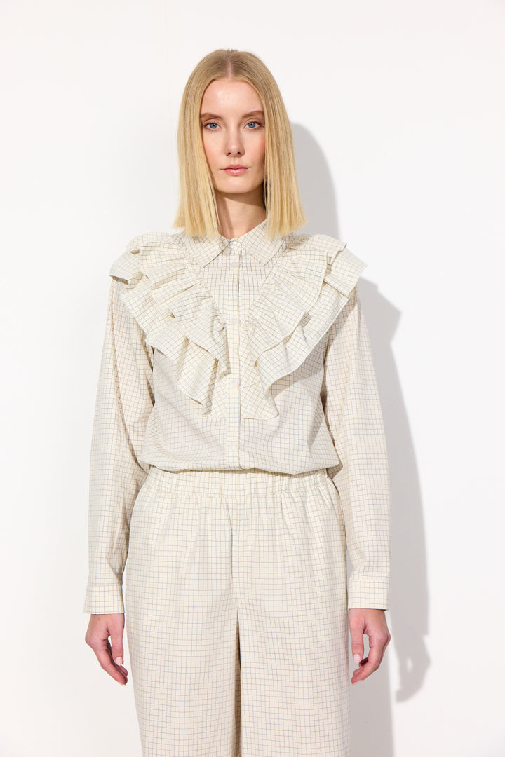HUNKØN Luca Shirt Skjorter Cream