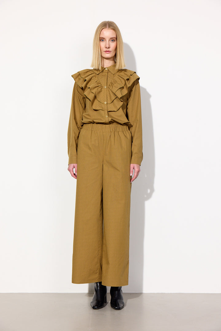 HUNKØN Luca Trousers Bukser Brown