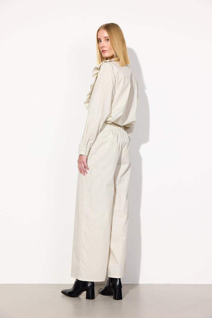 HUNKØN Luca Trousers Bukser Cream