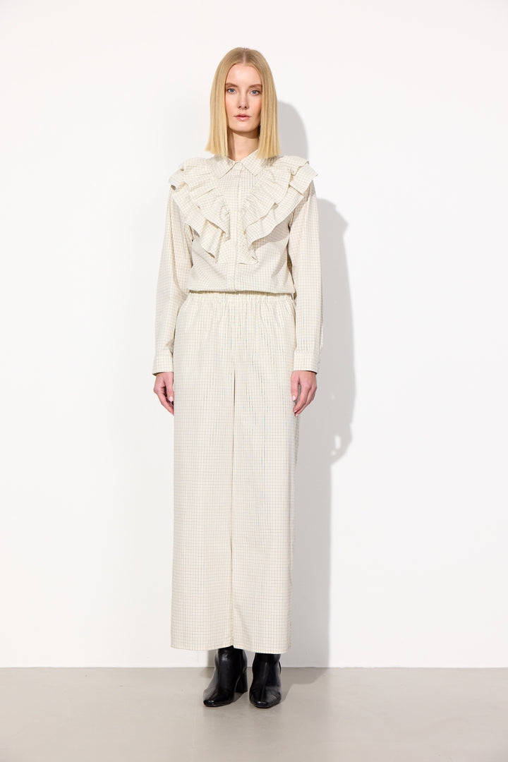 HUNKØN Luca Trousers Bukser Cream