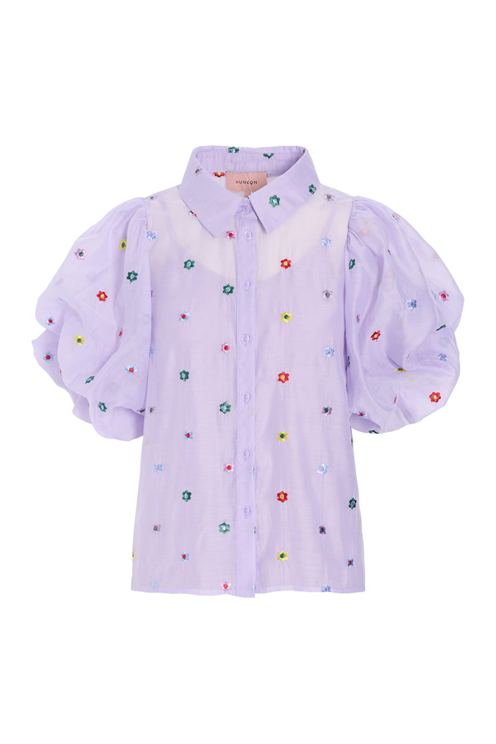 HUNKØN Lucia Shirt Skjorter Lavender