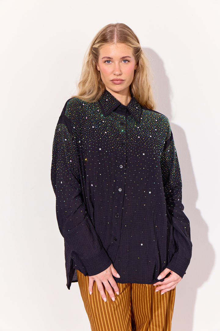 HUNKØN Lumina Shirt Skjorter Black