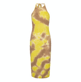 HUNKØN Malene Strap Dress Kjoler Yellow