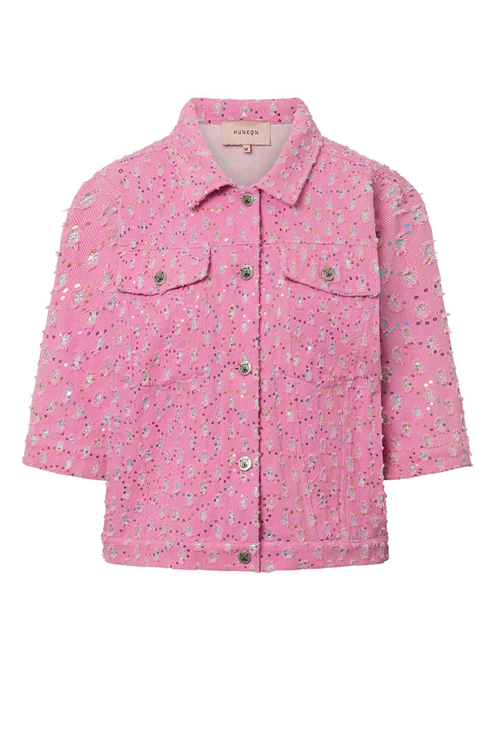 HUNKØN Maria Jacket Jakker Pink