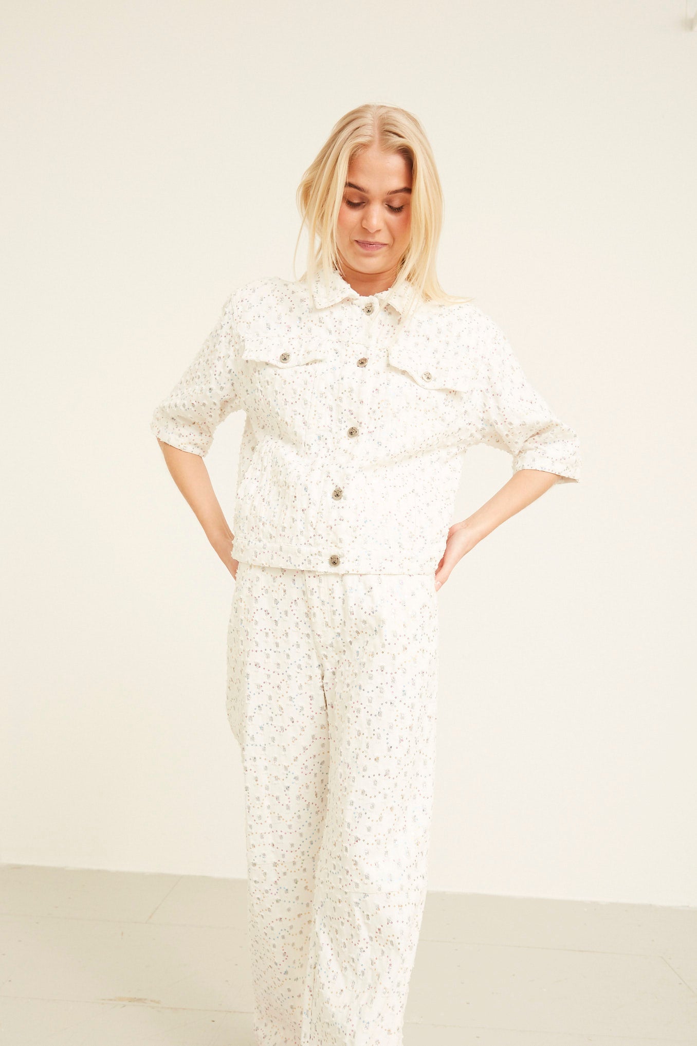 HUNKØN Maria trousers Bukser White