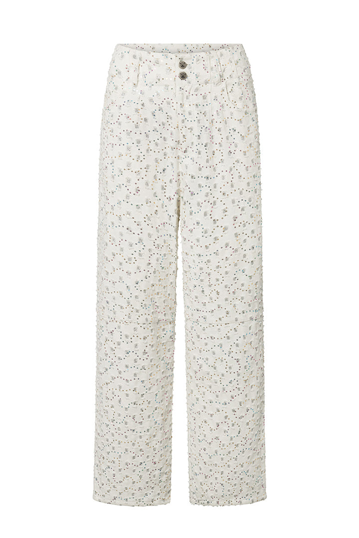 HUNKØN Maria trousers Bukser White