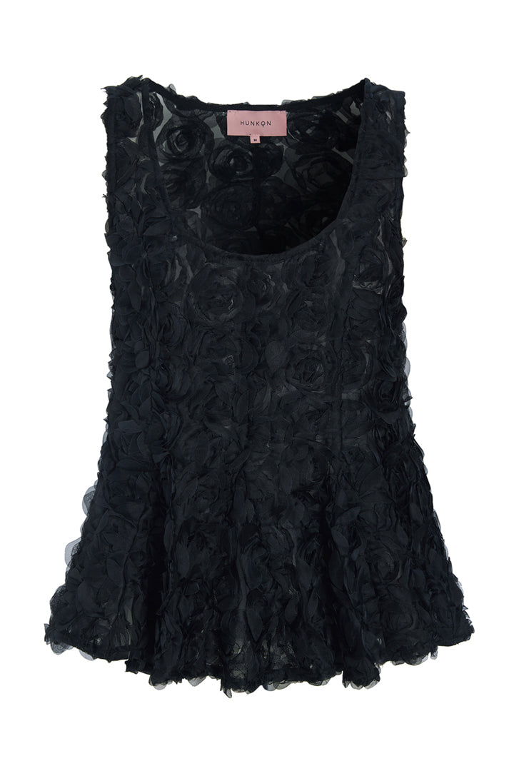 HUNKØN Marianne Top Toppe Black
