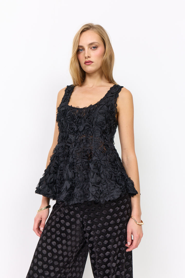 HUNKØN Marianne Top Toppe Black