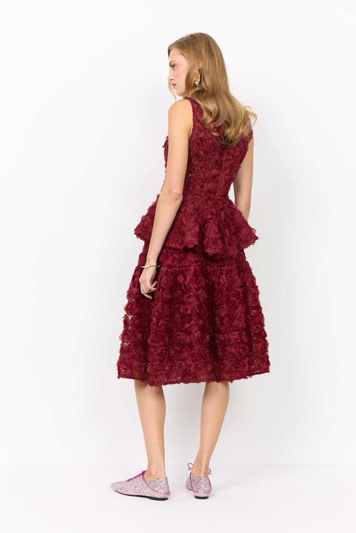 HUNKØN Marianne Top Toppe Burgundy