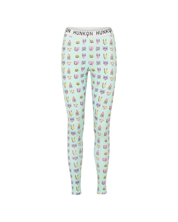 HUNKØN Mascarade Leggings Leggings Heads Up Art Print