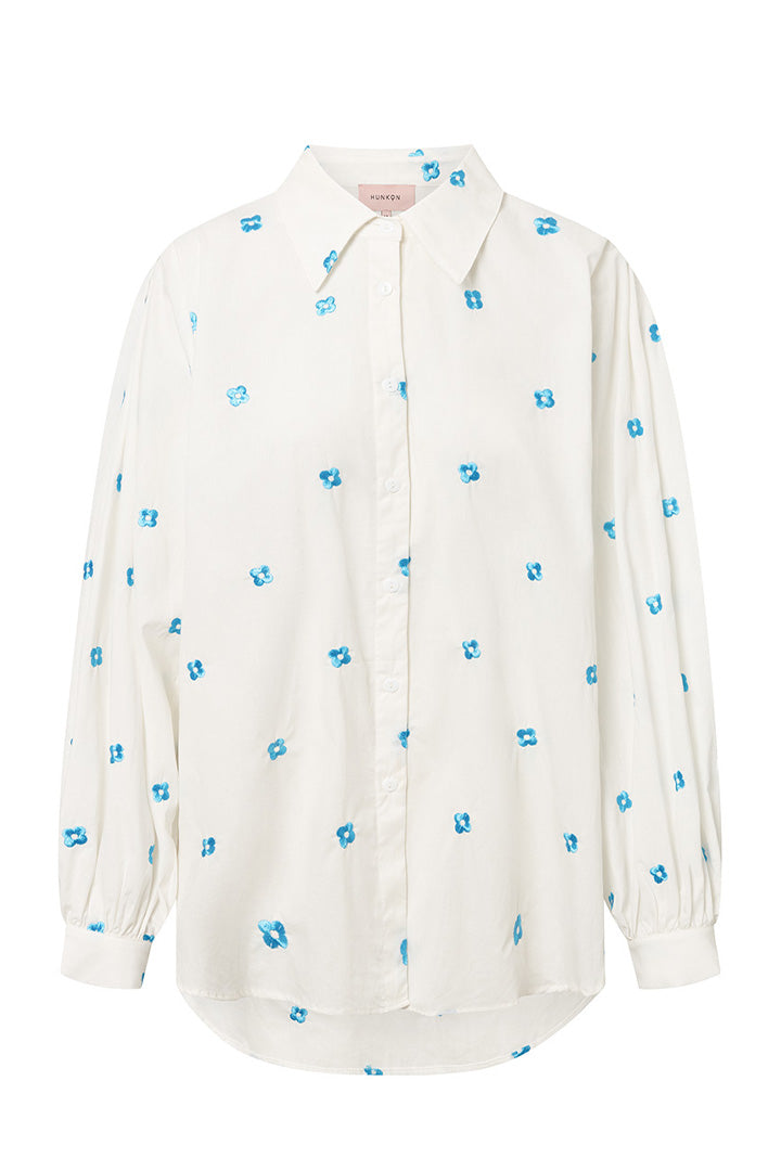 HUNKØN Masha Shirt Skjorter Blue Blossom