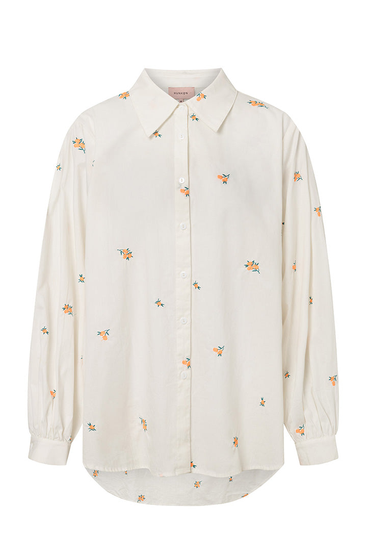 HUNKØN Masha Shirt Skjorter Orange Floral