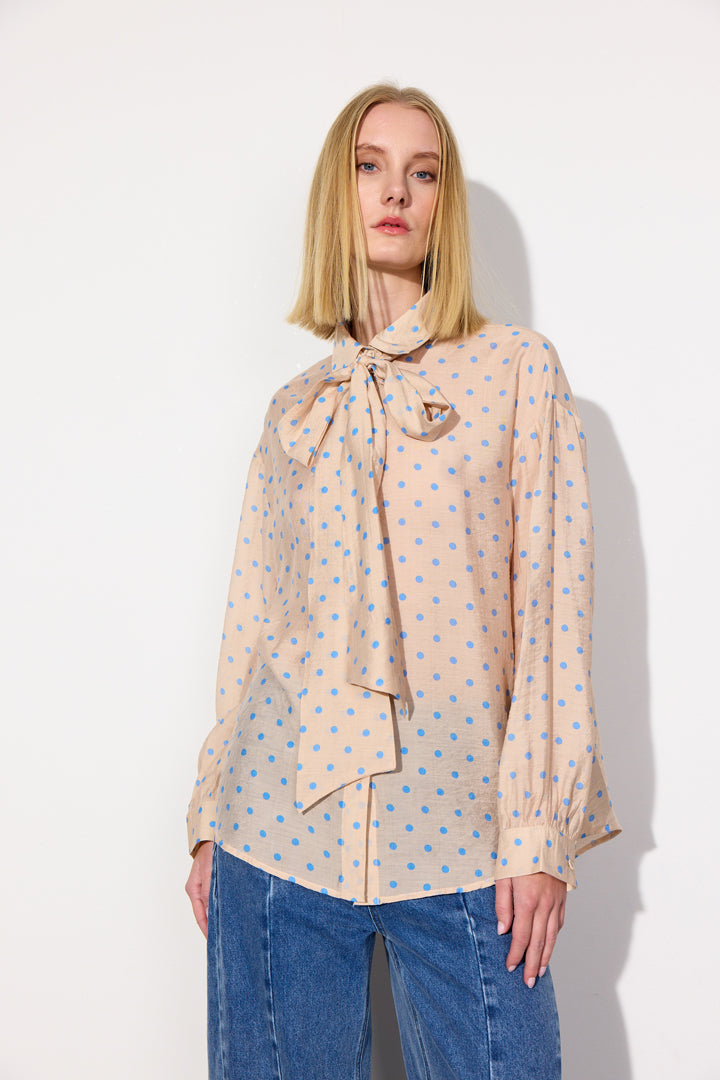 HUNKØN May Shirt Skjorter Cream