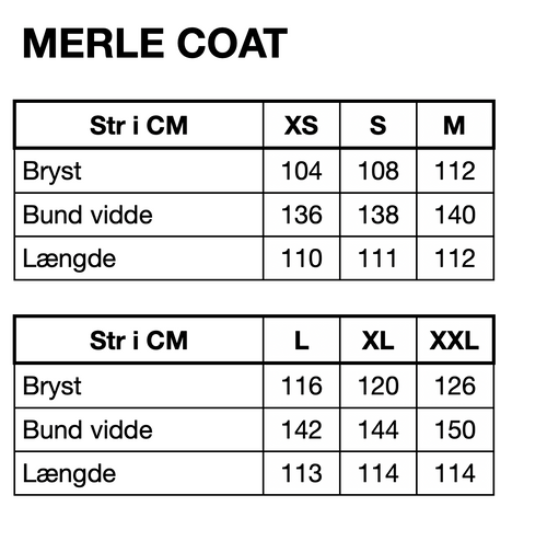 HUNKØN Merle Coat Frakker Red Striped