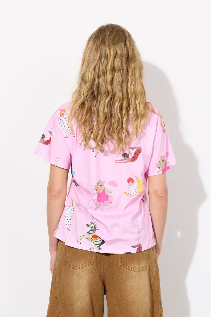 HUNKØN Mirage T-shirt T-shirts Pink Showstopper Art Print