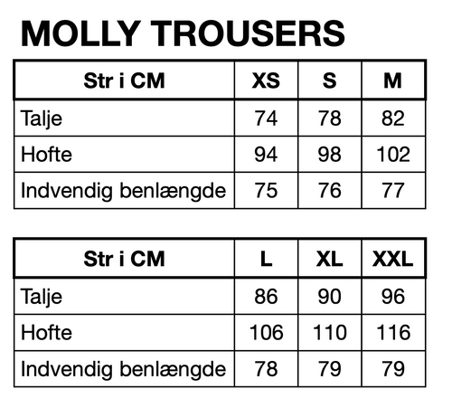 HUNKØN Molly Trousers Bukser Blue