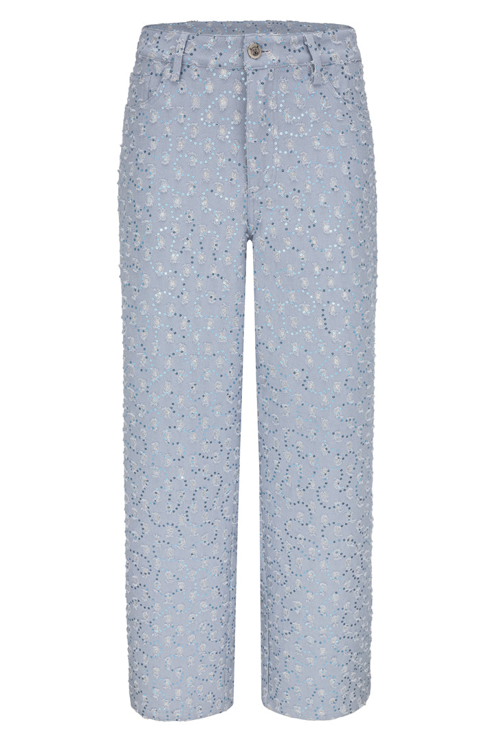 HUNKØN Molly Trousers Bukser Blue