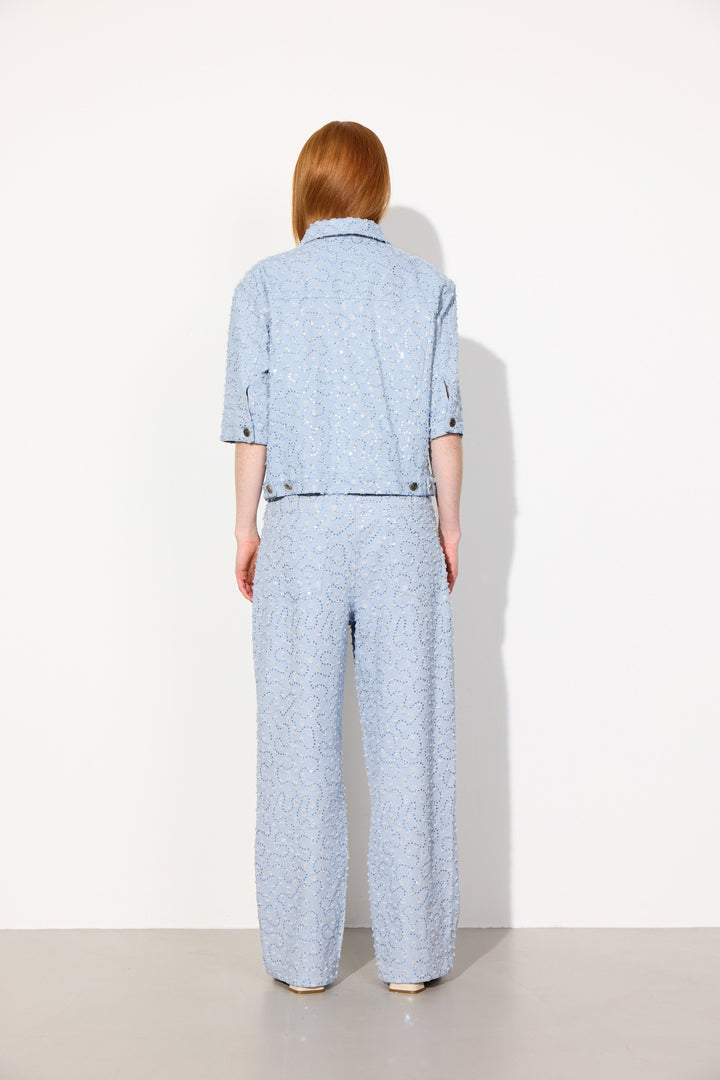 HUNKØN Molly Trousers Bukser Blue