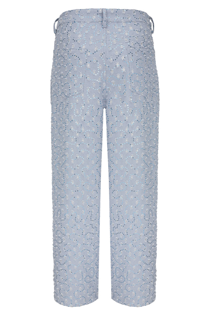 HUNKØN Molly Trousers Bukser Blue