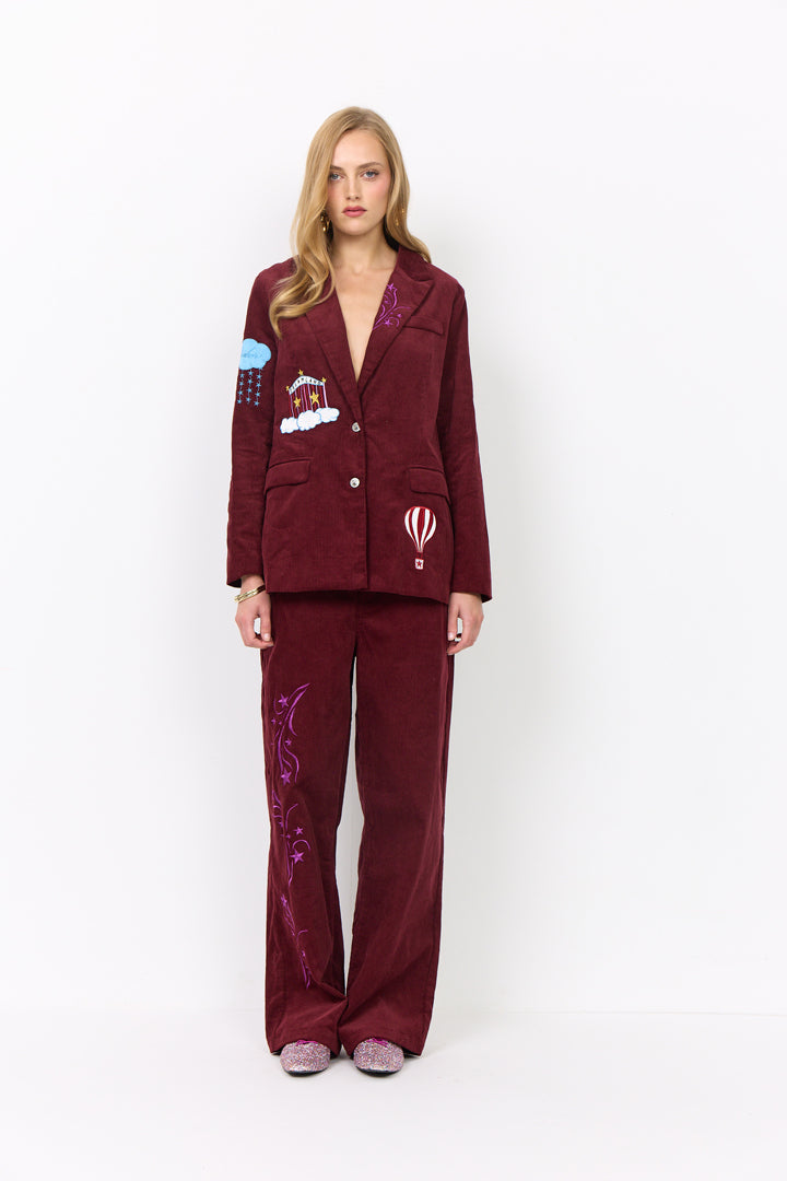 HUNKØN Nadine Blazer Jakker Burgundy