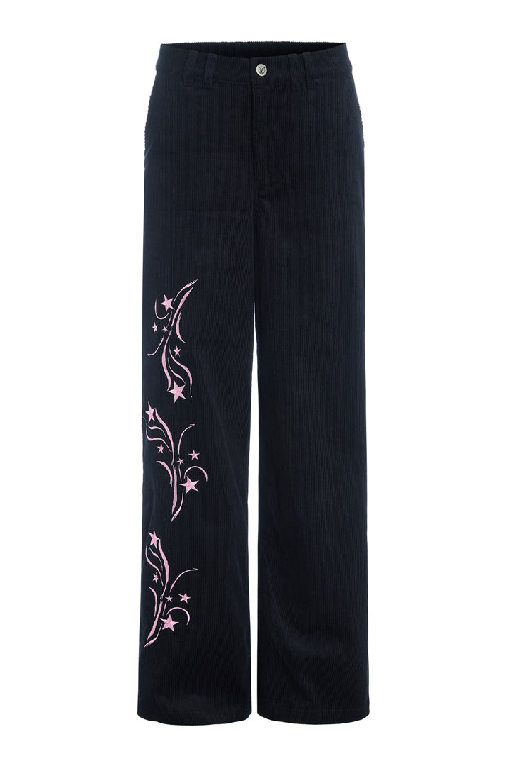 HUNKØN Nadine Trousers Bukser Black