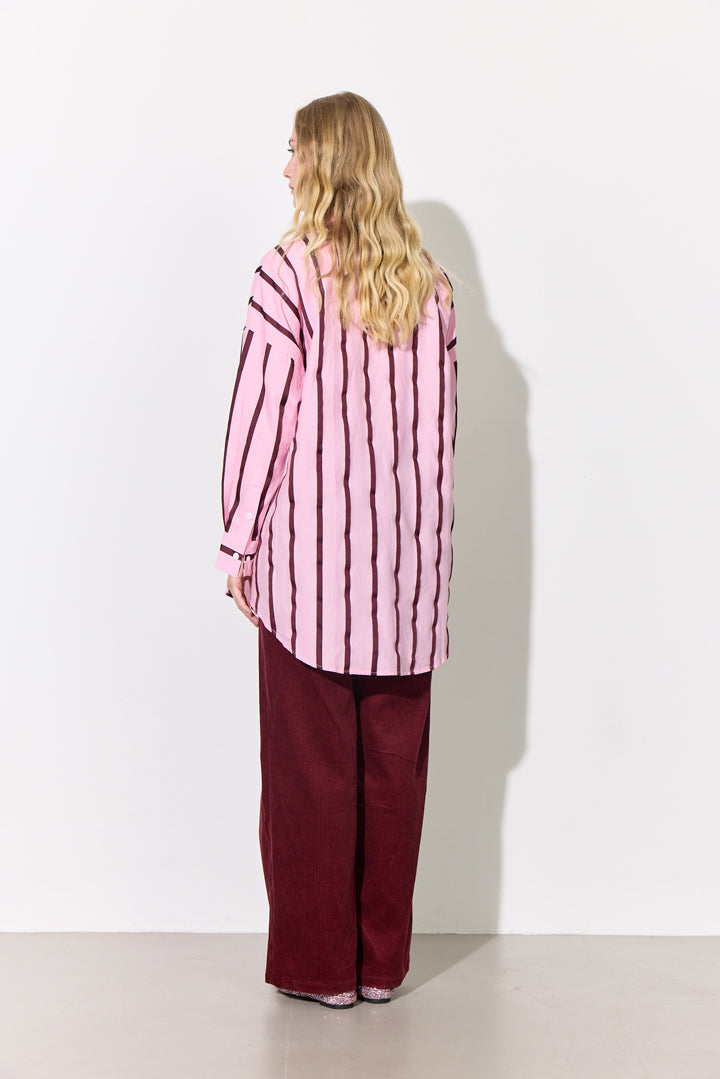 HUNKØN Nadine Trousers Bukser Burgundy