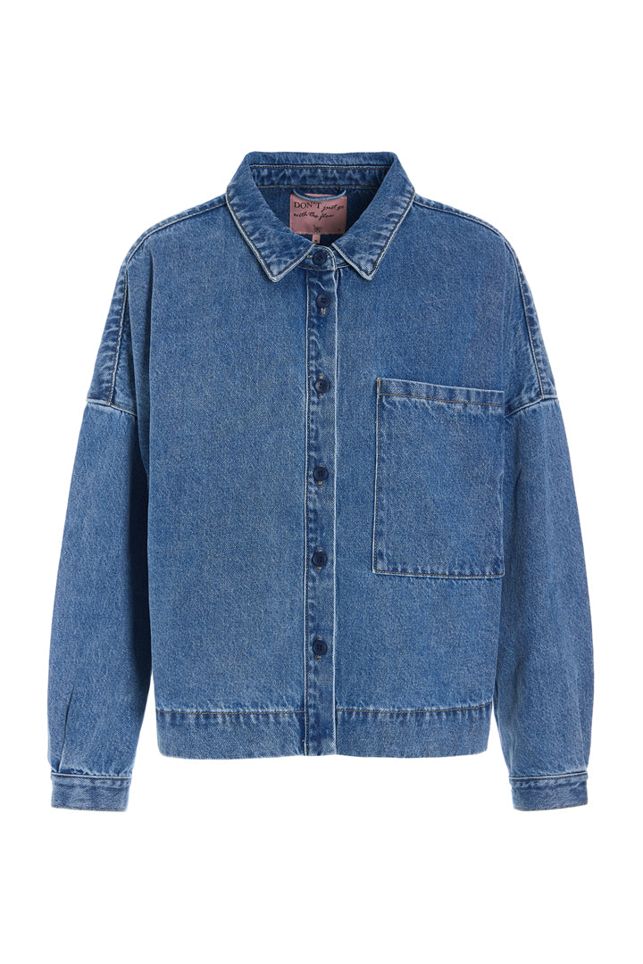 HUNKØN Nala Denim Shirt Skjorter Stonewash Denim