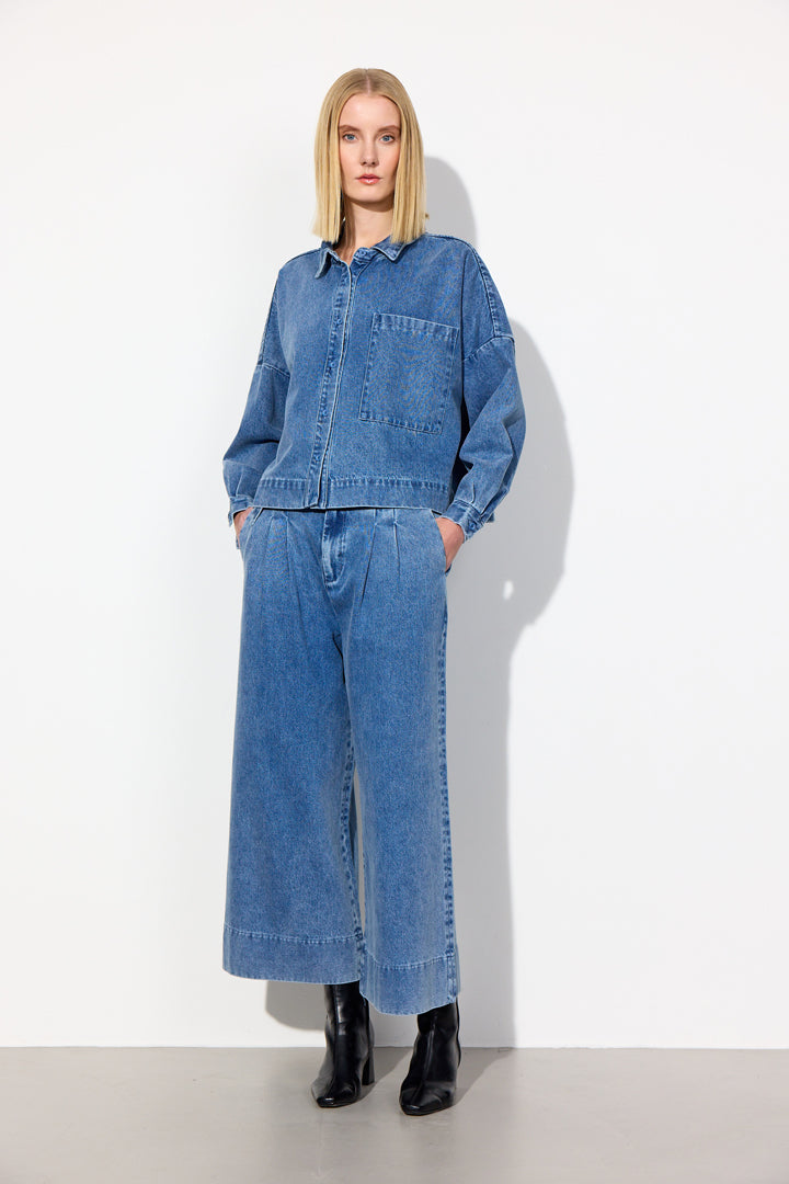 HUNKØN Nala Denim Shirt Skjorter Stonewash Denim