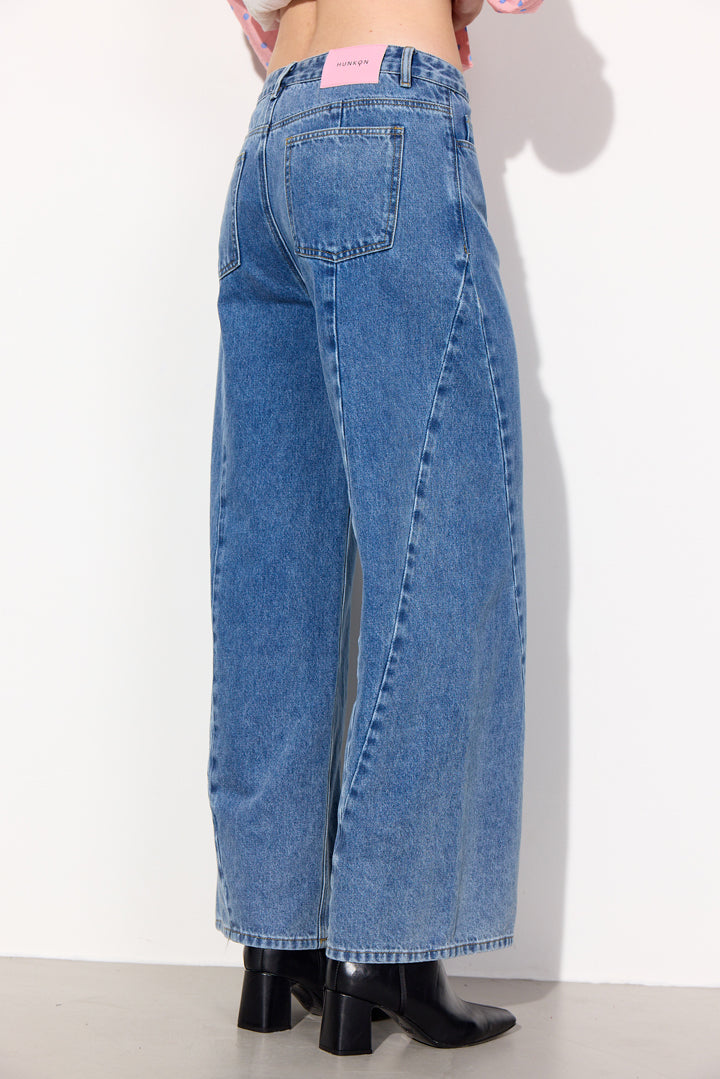 HUNKØN Nala Denim Trousers Bukser Stonewash Denim
