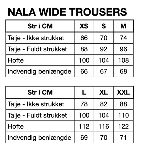 HUNKØN Nala Wide Denim Trousers Bukser Stonewash Denim