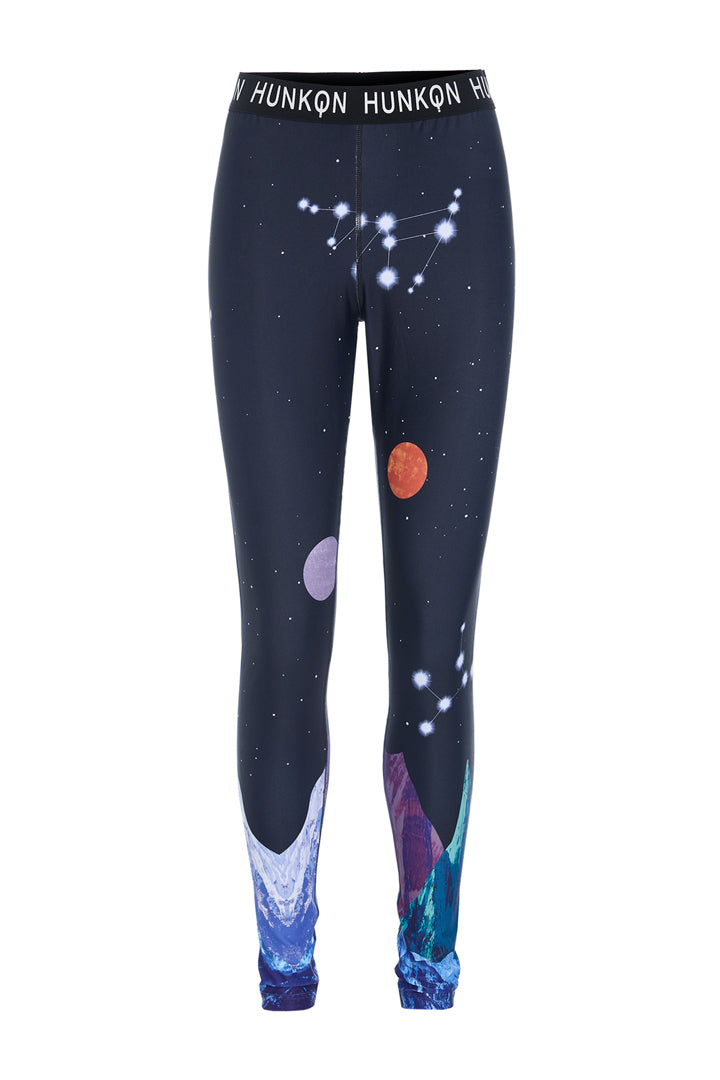 HUNKØN Nebula Leggings Leggings Outer Space Art Print