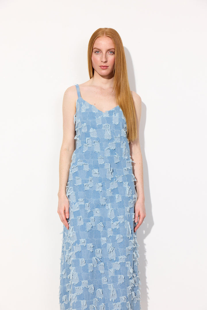 HUNKØN Nico Dress Kjoler Light Denim