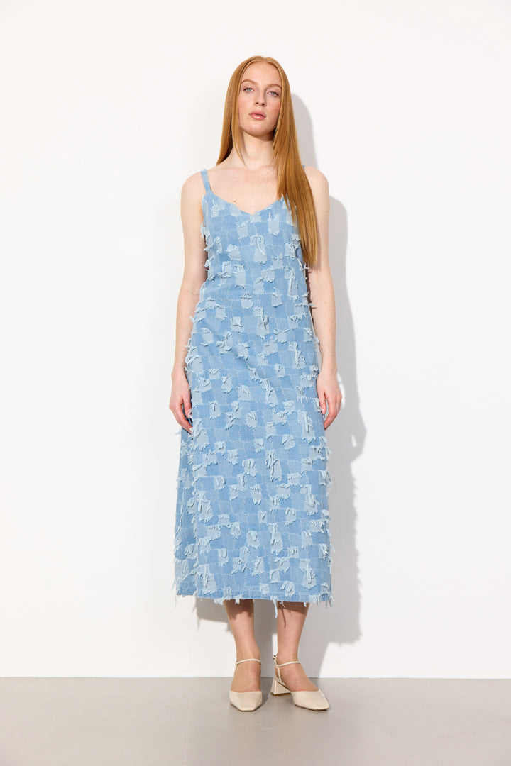 HUNKØN Nico Dress Kjoler Light Denim