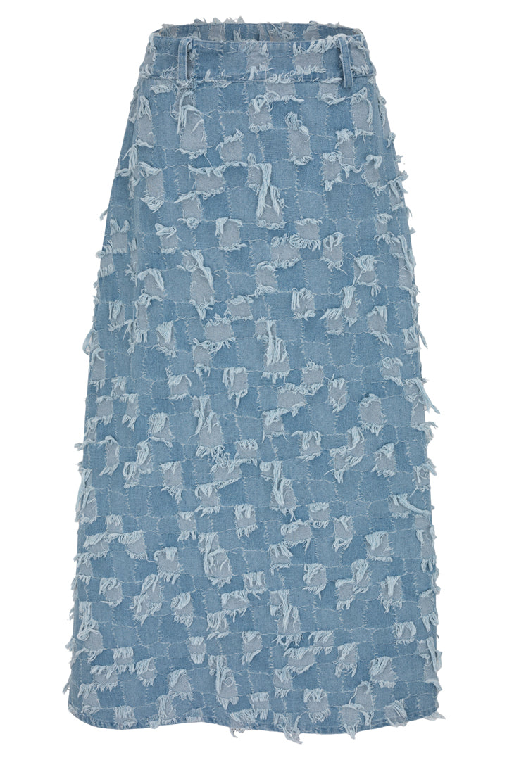 HUNKØN Nico Skirt Nederdele Light Denim