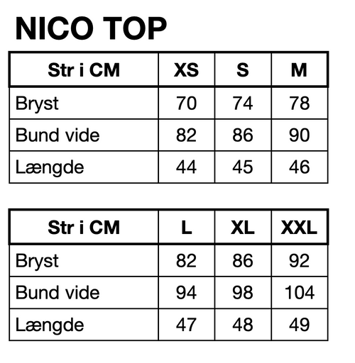 HUNKØN Nico Top Toppe Light Denim