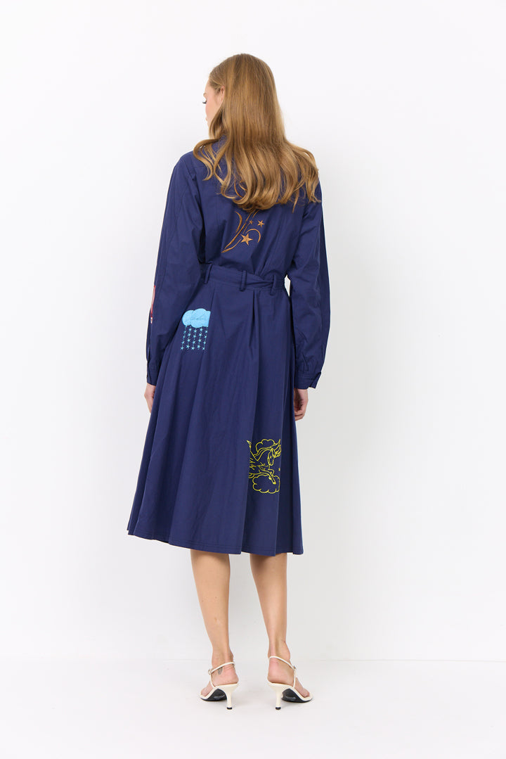 HUNKØN Nicole Dress Kjoler Navy