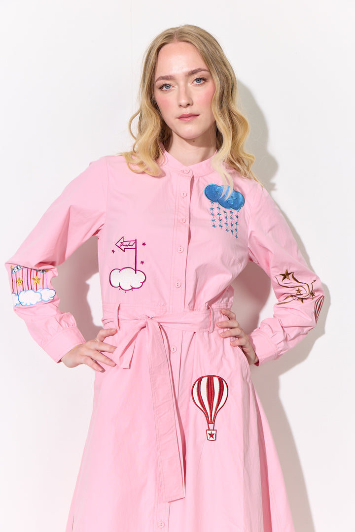 HUNKØN Nicole Dress Kjoler Pink